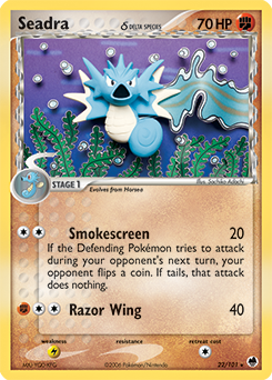Pokemon Dragon Frontiers Seadra δ - 22