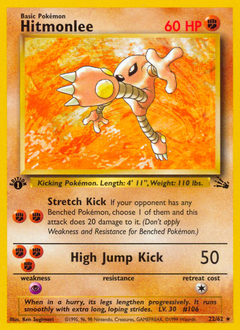 Pokemon Fossil Hitmonlee - 22