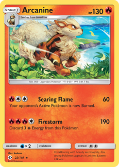 Pokemon Sun & Moon Arcanine - 22