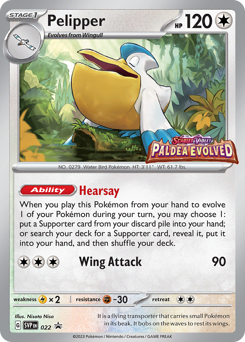 Pokemon Scarlet & Violet Black Star Promos Pelipper - 22