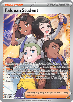 Pokemon Paldean Fates Paldean Student - 231