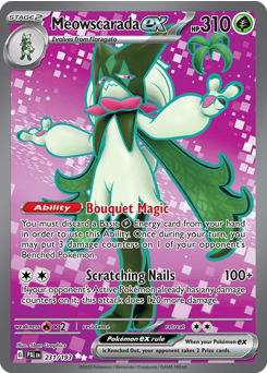 Pokemon Paldea Evolved Meowscarada ex - 231