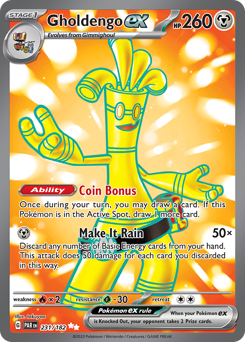 Pokemon Paradox Rift Gholdengo ex - 231