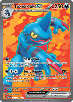Pokemon Scarlet & Violet Toxicroak ex - 232