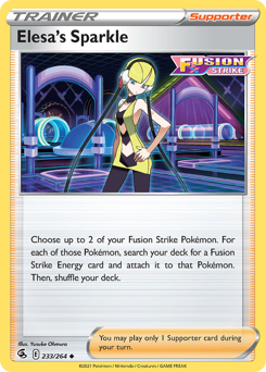 Pokemon Fusion Strike Elesa's Sparkle - 233