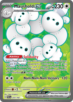 Pokemon Paradox Rift Maushold ex - 233