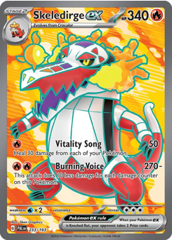 Pokemon Paldea Evolved Skeledirge ex - 233