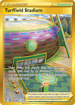 Pokemon Evolving Skies Turffield Stadium - 234