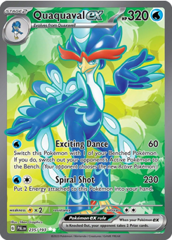 Pokemon Paldea Evolved Quaquaval ex - 235