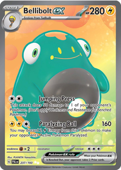 Pokemon Paldea Evolved Bellibolt ex - 237
