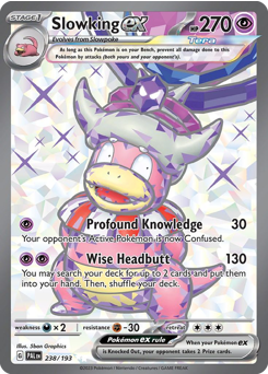 Pokemon Paldea Evolved Slowking ex - 238