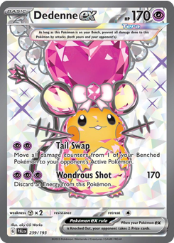 Pokemon Paldea Evolved Dedenne ex - 239