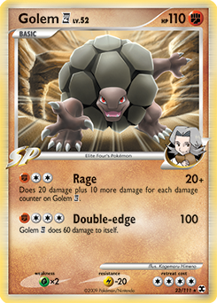 Pokemon Rising Rivals Golem E4 - 23
