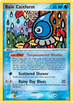 Pokemon Hidden Legends Rain Castform - 23
