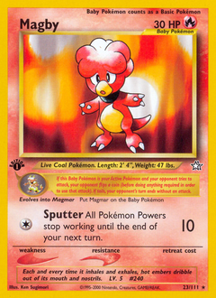 Pokemon Neo Genesis Magby - 23