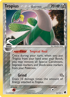 Pokemon Dragon Frontiers Tropius δ - 23