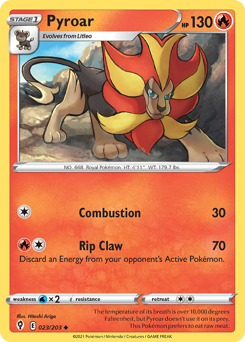 Pokemon Evolving Skies Pyroar - 23