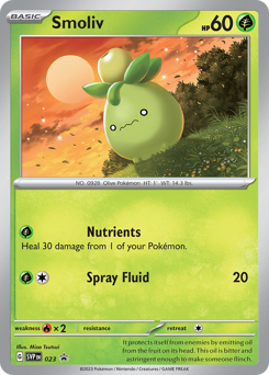 Pokemon Scarlet & Violet Black Star Promos Smoliv - 23