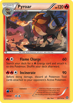 Pokemon Steam Siege Pyroar - 23