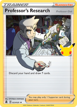 Pokemon Celebrations Professor's Research (Professor Oak) - 23