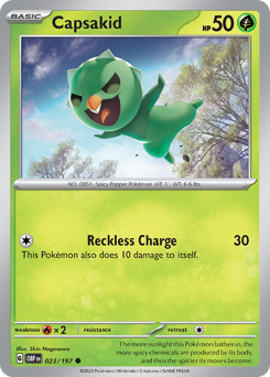 Pokemon Obsidian Flames Capsakid - 23