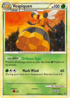 Pokemon HS—Undaunted Vespiquen - 23
