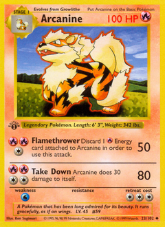 Pokemon Base Arcanine - 23