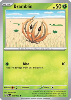 Pokemon Paldea Evolved Bramblin - 23