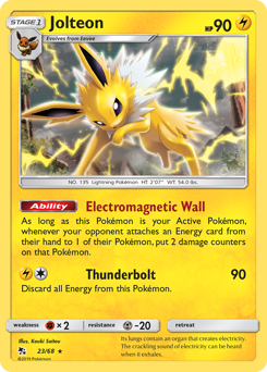 Pokemon Hidden Fates Jolteon - 23