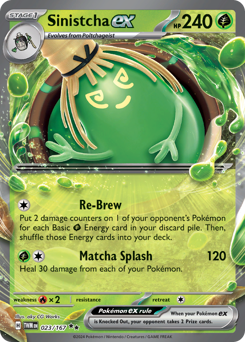 Pokemon Twilight Masquerade Sinistcha ex - 23
