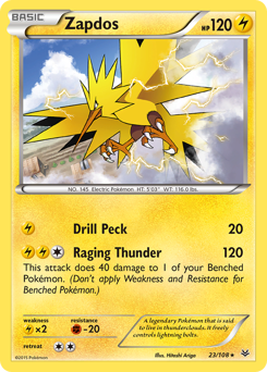 Pokemon Roaring Skies Zapdos - 23