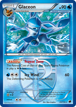 Pokemon Plasma Freeze Glaceon - 23