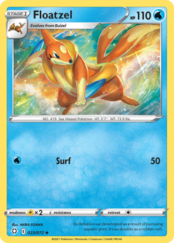 Pokemon Shining Fates Floatzel - 23