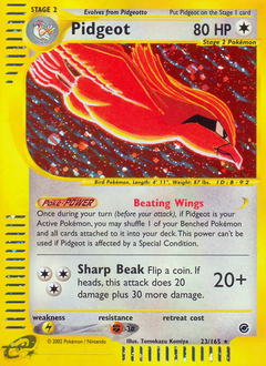 Pokemon Expedition Base Set Pidgeot - 23