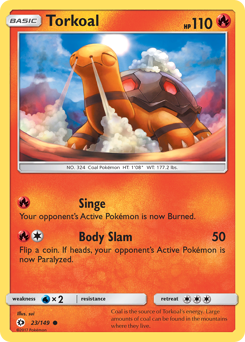 Pokemon Sun & Moon Torkoal - 23