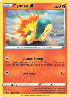 Pokemon Astral Radiance Cyndaquil - 23