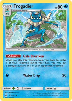 Pokemon Forbidden Light Frogadier - 23