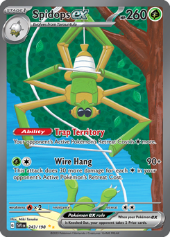Pokemon Scarlet & Violet Spidops ex - 243