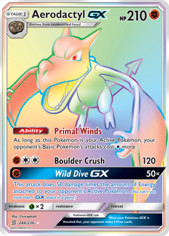 Pokemon Unified Minds Aerodactyl-GX - 244