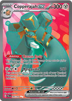 Pokemon Paldea Evolved Copperajah ex - 245
