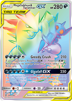 Pokemon Unified Minds Mega Sableye & Tyranitar-GX - 245