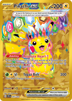 Pokemon Surging Sparks Pikachu ex - 247