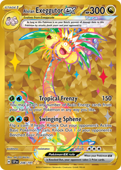 Pokemon Surging Sparks Alolan Exeggutor ex - 248