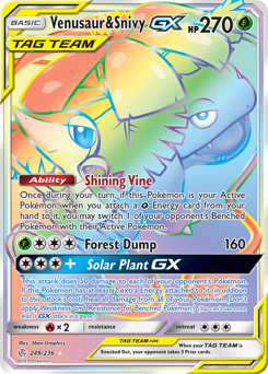 Pokemon Cosmic Eclipse Venusaur & Snivy-GX - 249