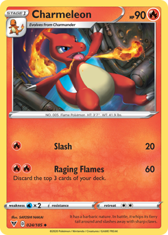 Pokemon Vivid Voltage Charmeleon - 24