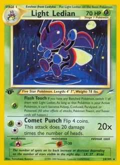 Pokemon Neo Destiny Light Ledian - 24