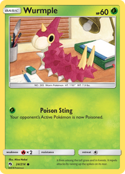 Pokemon Lost Thunder Wurmple - 24