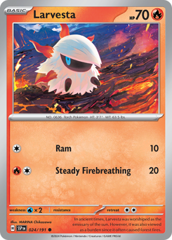 Pokemon Surging Sparks Larvesta - 24