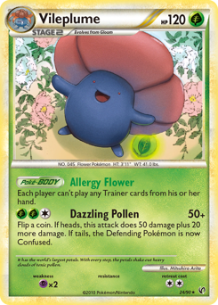 Pokemon HS—Undaunted Vileplume - 24