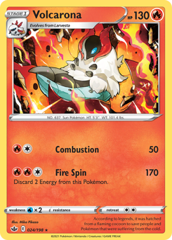 Pokemon Chilling Reign Volcarona - 24
